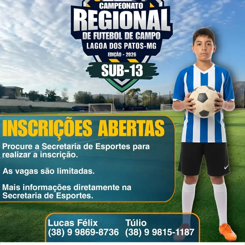 Campeonato Regional Sub-13 fortalece formação esportiva e cidadã em Lagoa dos Patos