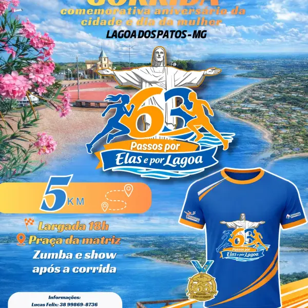 Corrida 63 Passos por Elas e por Lagoa