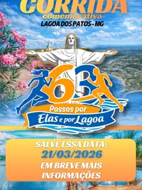 Imagem da galeria do artigo: Corrida Comemorativa “63 Passos por Elas e por Lagoa” é confirmada para março de 2026