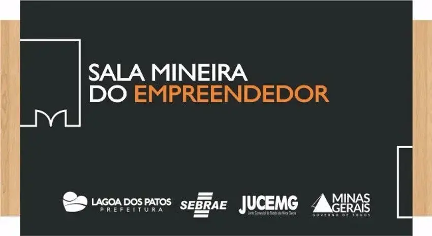Capa de Inauguração da Sala Mineira do Empreendedor de Lagoa dos Patos MG