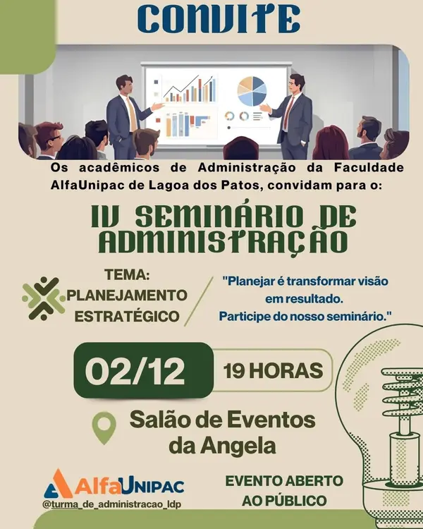 IV Seminário Acadêmico de Administração reúne estudantes e comunidade em Lagoa dos Patos-MG