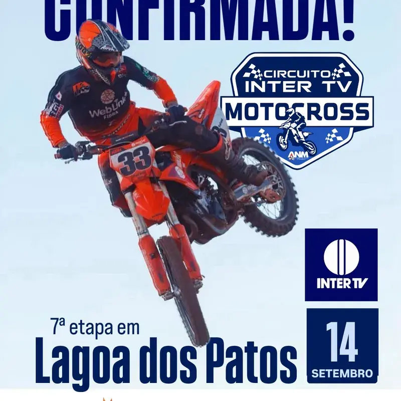 Motocross confirmado na Festa de Ação Global 2025 em Lagoa dos Patos!
